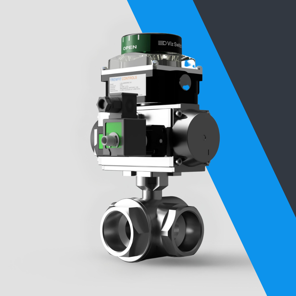 V-Tork Actuated 3 Way Reduced Bore Screwed Ball Valves (Safe Area Accessories)