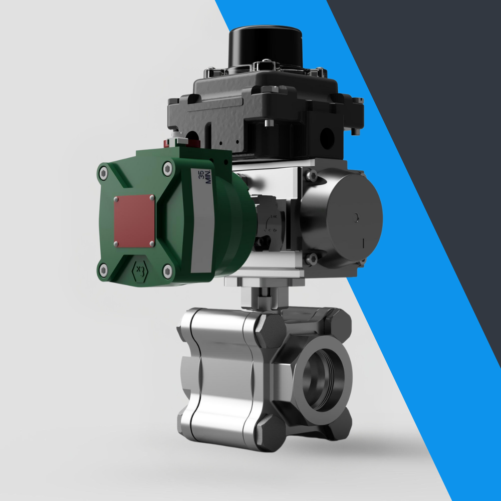 V-Tork Actuated Heavy Duty Stainless Steel Ball Valves (ATEX Area Accessories)