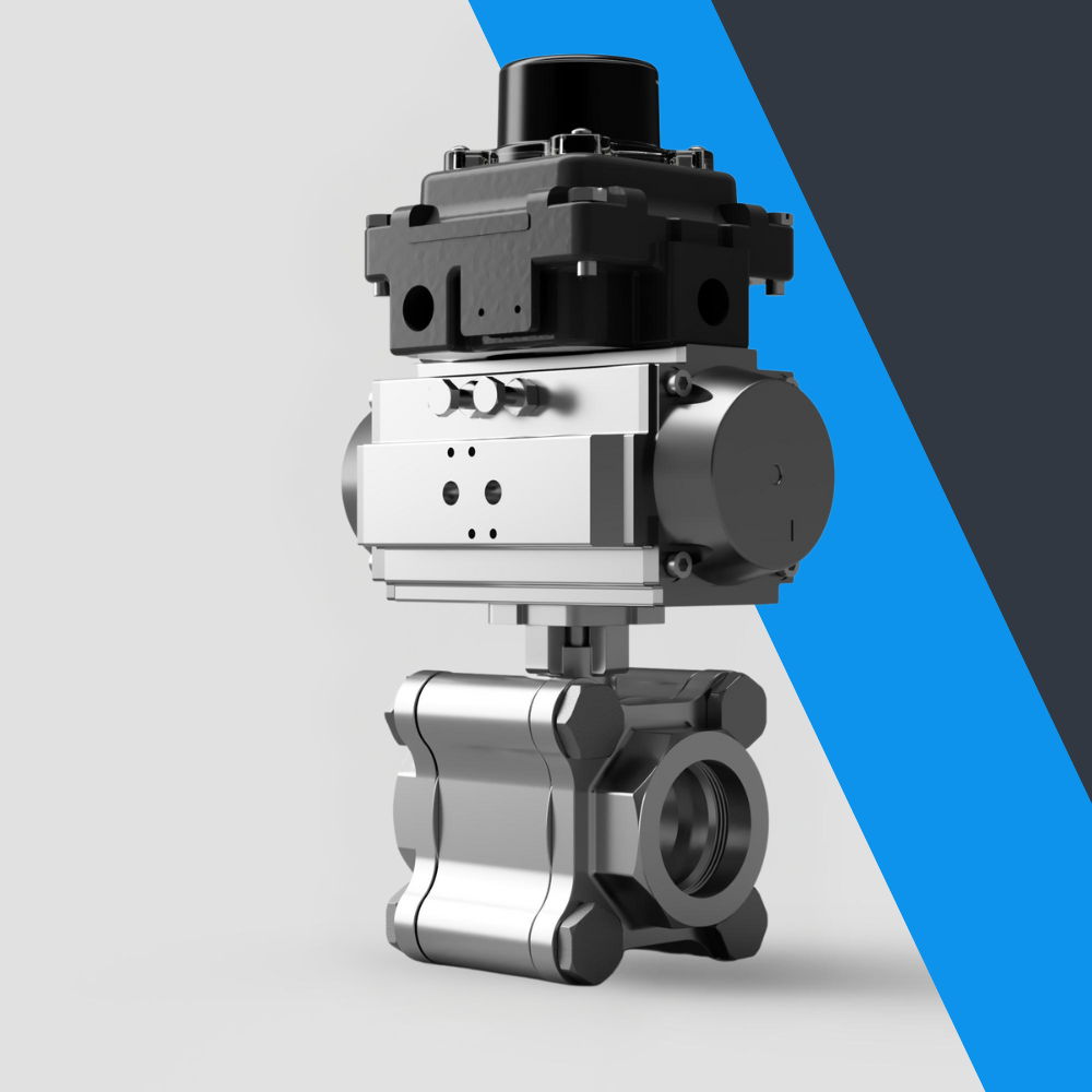 V-Tork Actuated Heavy Duty Stainless Steel Ball Valves (ATEX Area Switchbox)