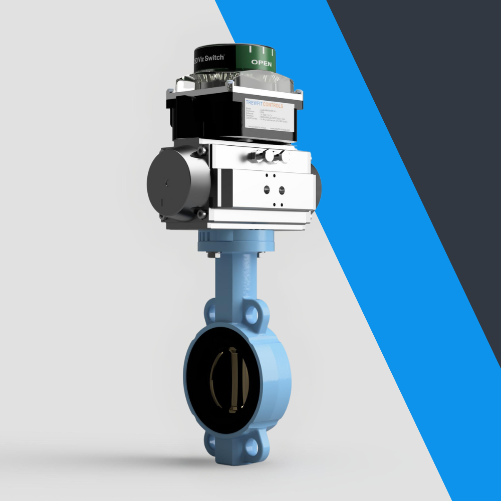 V-Tork Actuated TTV Bronze Disc Wafer Ductile Iron Butterfly Valves (Safe Area Switchbox)