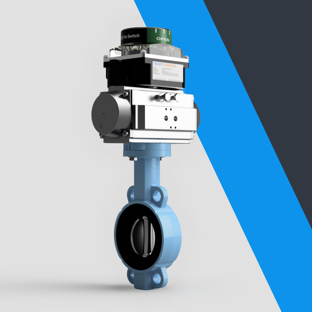V-Tork Actuated TTV Wafer Ductile Iron Butterfly Valves (Safe Area Switchbox)