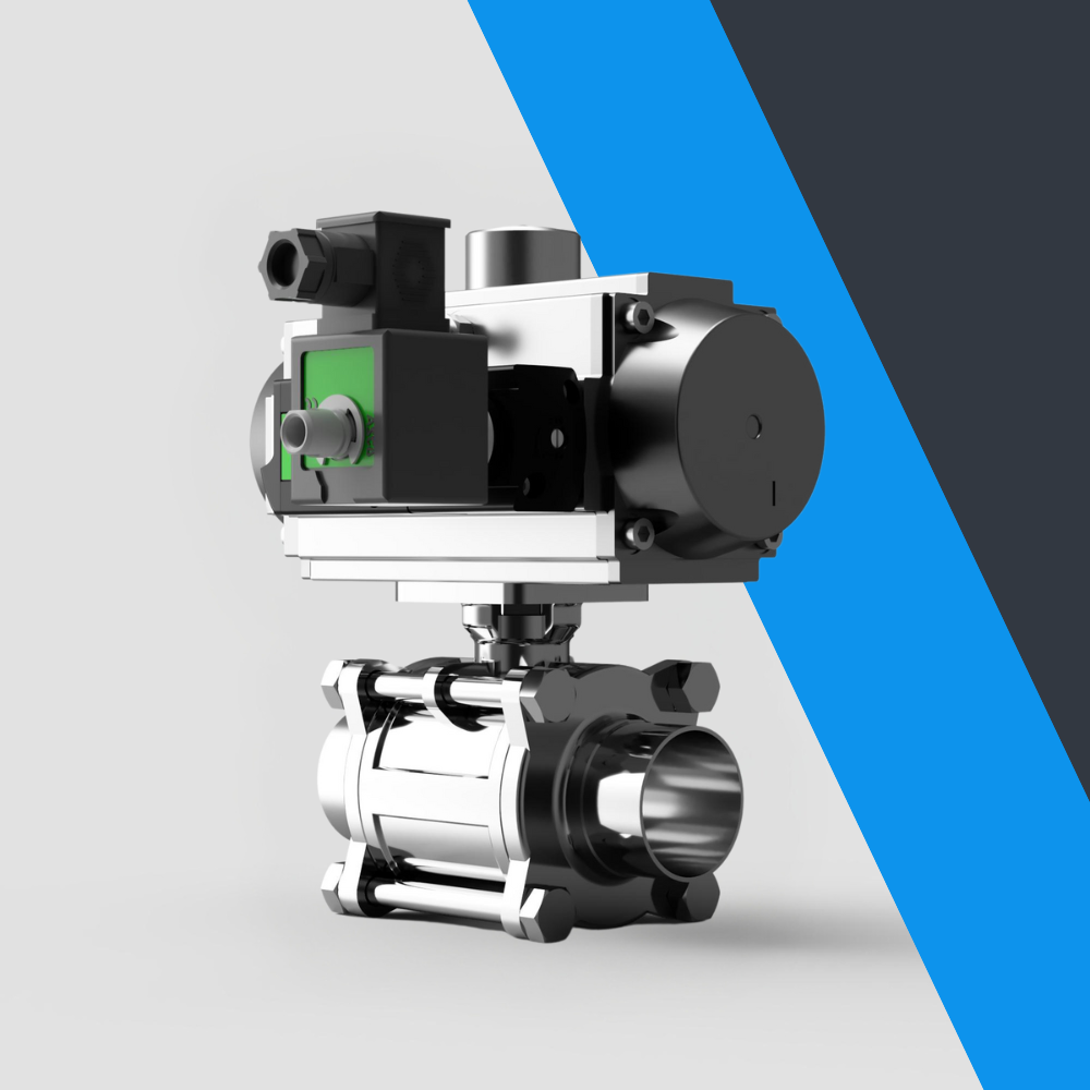 V-Tork Actuated Hygienic Ball Valves (Safe Area Solenoid)
