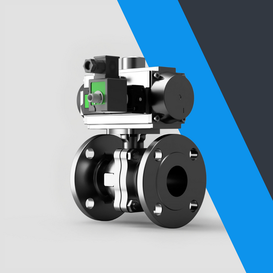 V-Tork Actuated Flanged ANSI 150 Ball Valves (Safe Area Solenoid)