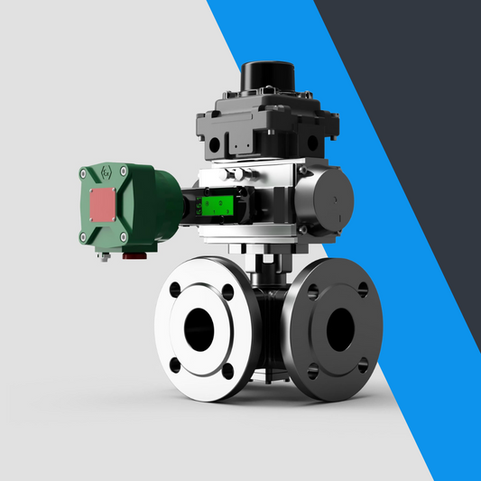 V-Tork Actuated 3 Way Flanged Ball Valves (ATEX Area Accessories)