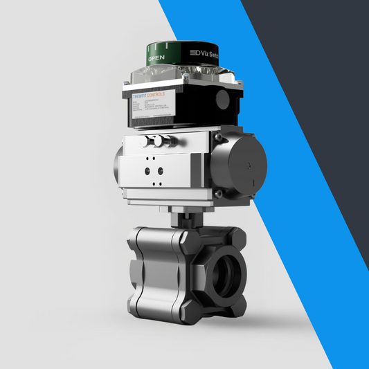 V-Tork Actuated Heavy Duty Carbon Steel Ball Valves (Safe Area Switchbox)