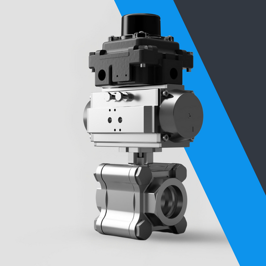 V-Tork Actuated Heavy Duty Stainless Steel Ball Valves (ATEX Area Switchbox)